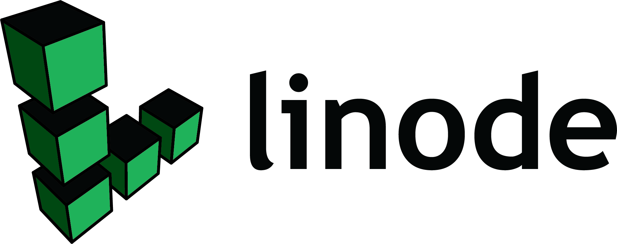 company-linode Logo of Linode featuring a stylized green cube design on the left and the word "linode" in lowercase letters on the right.